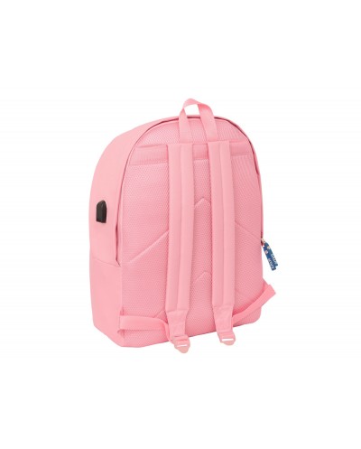 Mochila safta doble para portatil 156 usb el pulpo basics 440x310x180 mm