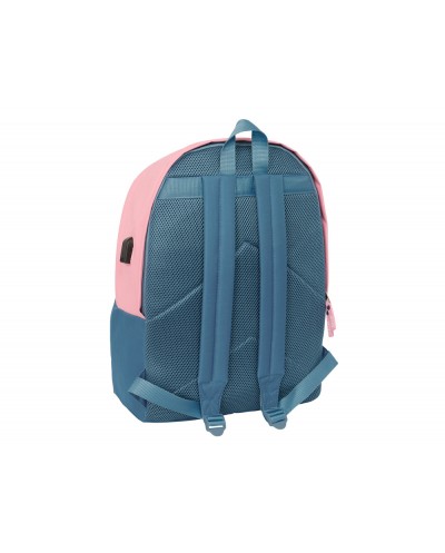 Mochila safta doble para portatil 156 usb el pulpo basics 440x310x180 mm