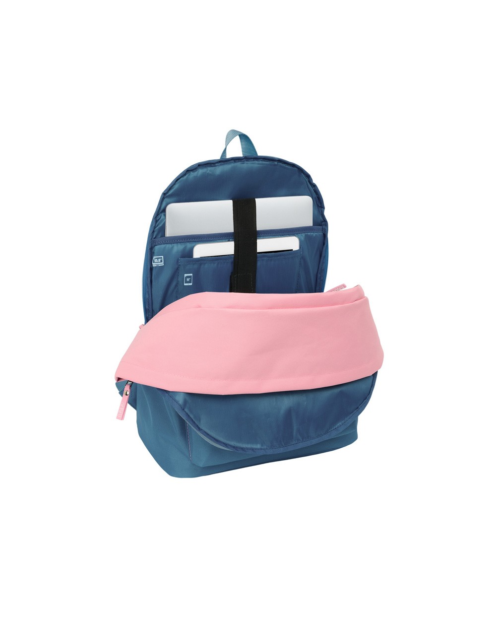 Mochila safta doble para portatil 156 usb el pulpo basics 440x310x180 mm