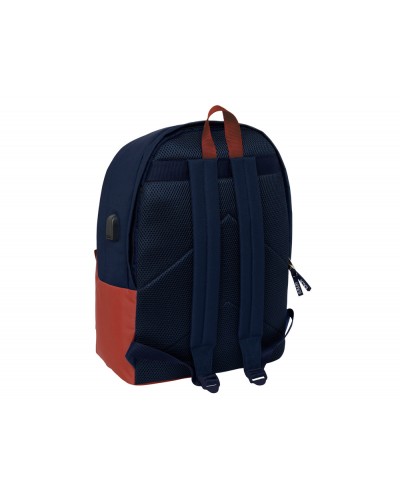 Mochila safta doble para portatil 156 usb el pulpo basics 440x310x180 mm