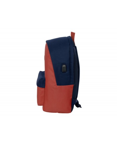 Mochila safta doble para portatil 156 usb el pulpo basics 440x310x180 mm