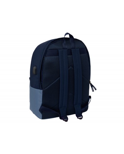 Mochila safta doble para portatil 156 usb el pulpo basics 440x310x180 mm