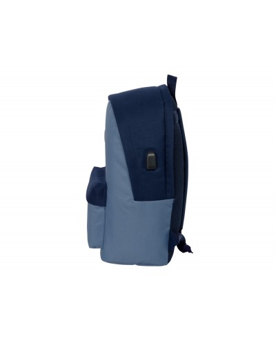 Mochila safta doble para portatil 156 usb el pulpo basics 440x310x180 mm