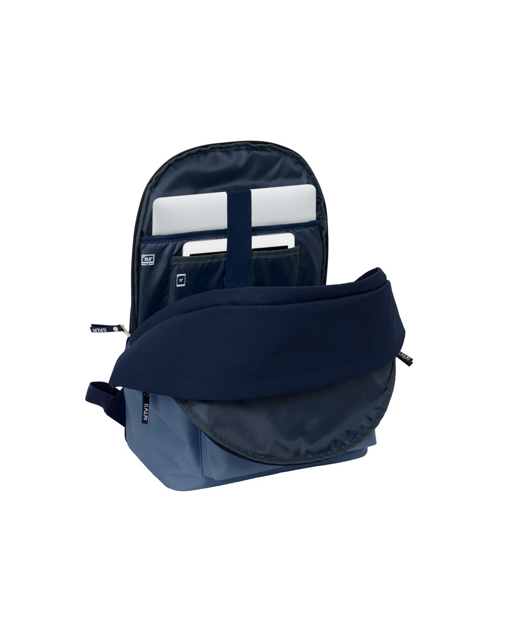 Mochila safta doble para portatil 156 usb el pulpo basics 440x310x180 mm