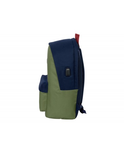 Mochila safta doble para portatil 156 usb el pulpo basics 440x310x180 mm