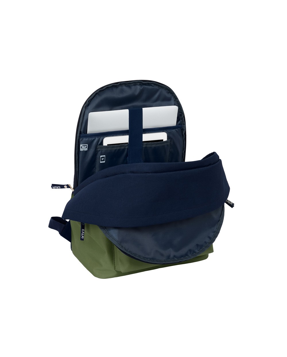 Mochila safta doble para portatil 156 usb el pulpo basics 440x310x180 mm
