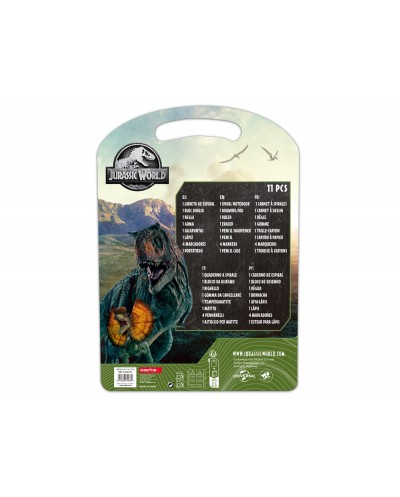 Set escritura safta jurassic world 375x270x30 mm