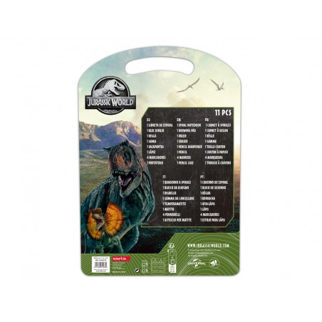 Set escritura safta jurassic world 375x270x30 mm