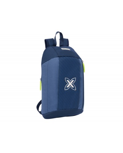 Mini mochila safta con cremallera vertical munich blue indigo 390x220x100 mm