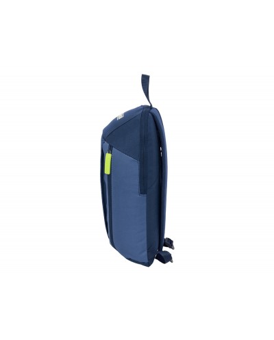Mini mochila safta con cremallera vertical munich blue indigo 390x220x100 mm