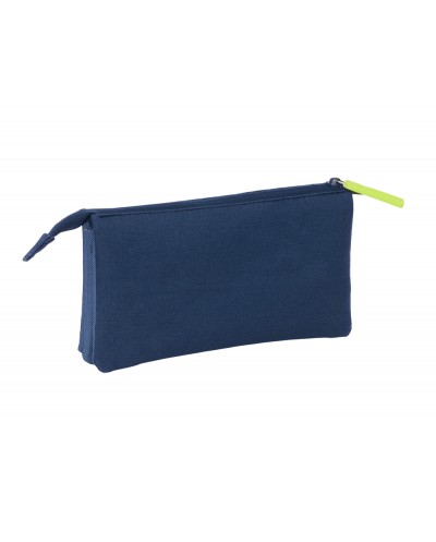Bolso escolar portatodo safta triple munich blue indigo 120x220x30 mm