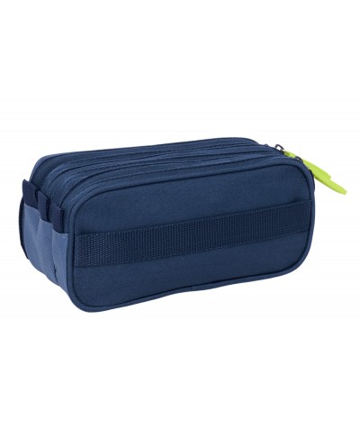 Bolso escolar portatodo safta triple big munich blue indigo 100x215x80 mm