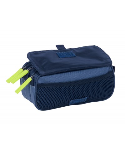 Bolso escolar portatodo safta triple big munich blue indigo 100x215x80 mm
