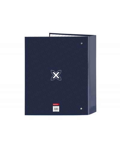 Carpeta safta 4 anillas folio carton lomo ancho munich blue indigo