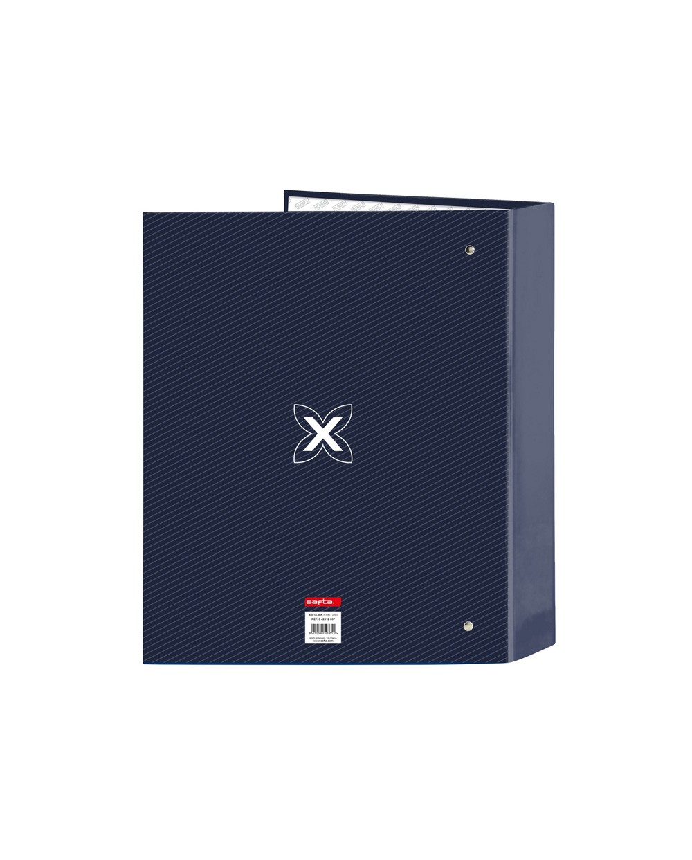 Carpeta safta 4 anillas folio carton lomo ancho munich blue indigo