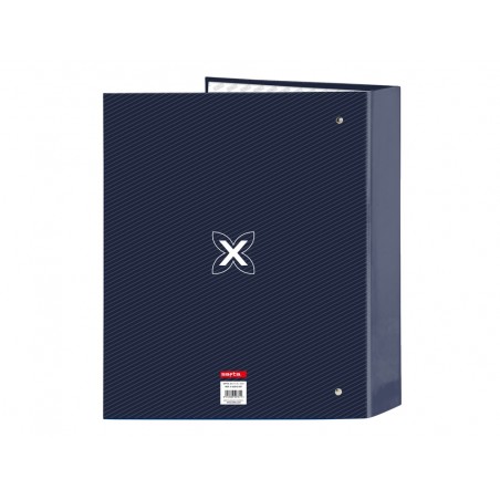 Carpeta safta 4 anillas folio carton lomo ancho munich blue indigo