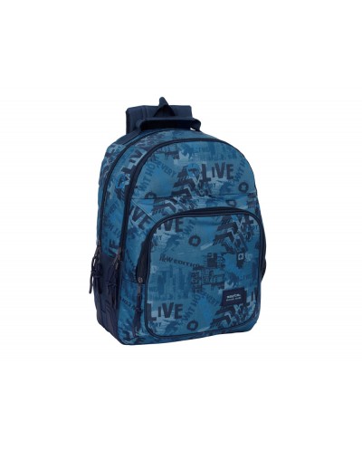 Mochila safta doble con cantoneras adaptable a carro new edition 420x320x150 mm