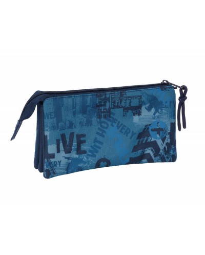 Bolso escolar portatodo safta triple safta new edition 120x220x30 mm