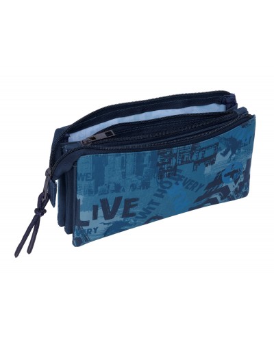 Bolso escolar portatodo safta triple safta new edition 120x220x30 mm