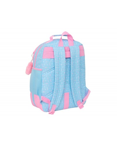 Mochila safta doble con cantoneras adaptable a carro blackfit8 smile 420x320x150 mm
