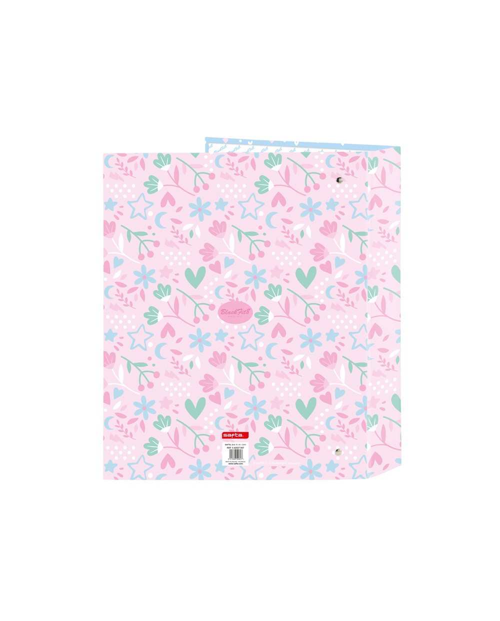 Carpeta safta 4 anillas folio carton lomo ancho blackfit8 smile