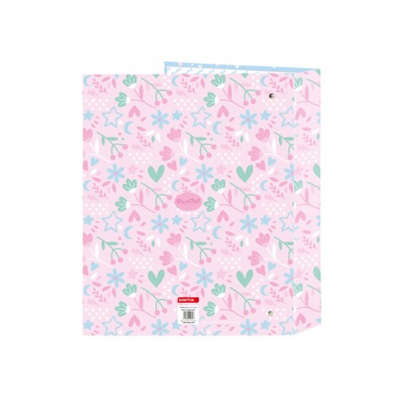 Carpeta safta 4 anillas folio carton lomo ancho blackfit8 smile