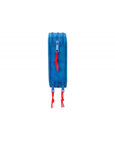 Plumier escolar safta triple 37 piezas superman 195x125x55 mm