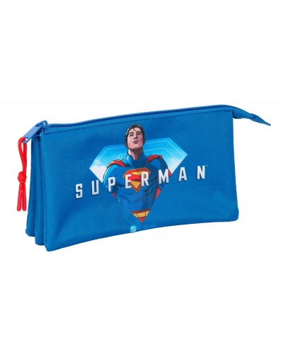 Bolso escolar portatodo safta triple superman 120x220x30 mm