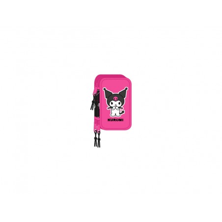 Plumier escolar safta triple 37 piezas kuromi 195x125x55 mm
