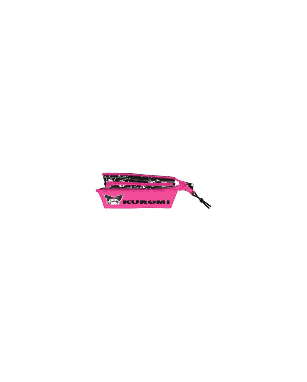 Bolso escolar portatodo safta triple kuromi 120x220x30 mm