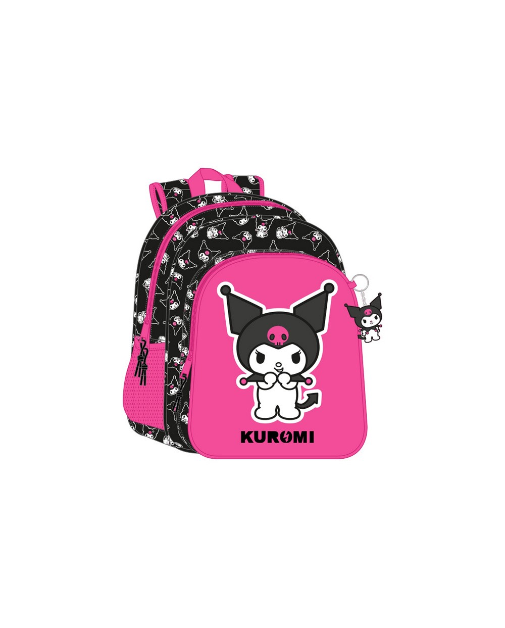 Mochila safta junior adaptable a carro kuromi 380x320x120 mm