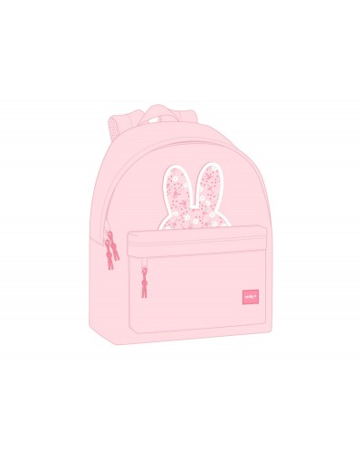 Mochila safta miffy flores 420x330x150 mm