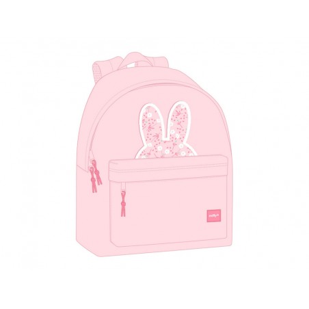 Mochila safta miffy flores 420x330x150 mm