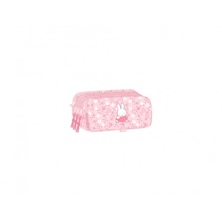 Bolso escolar portatodo safta triple big miffy flores 100x215x80 mm