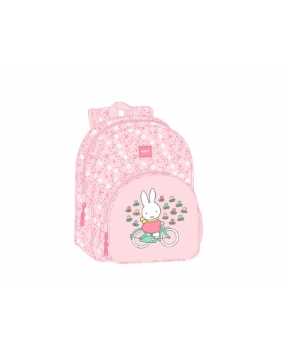 Mochila safta infantil adaptable a carro miffy flores 340x260x110 mm