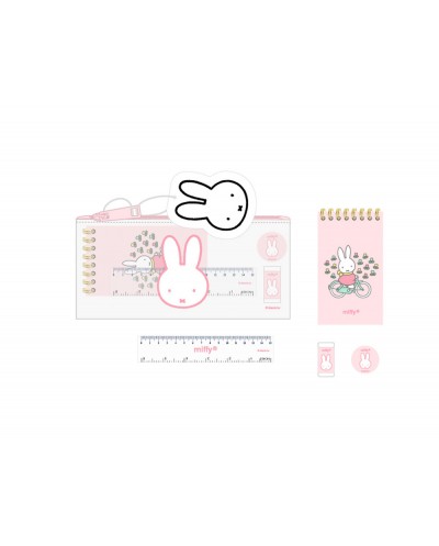 Bolso escolar portatodo safta actividades miffy flores 105x225x10 mm