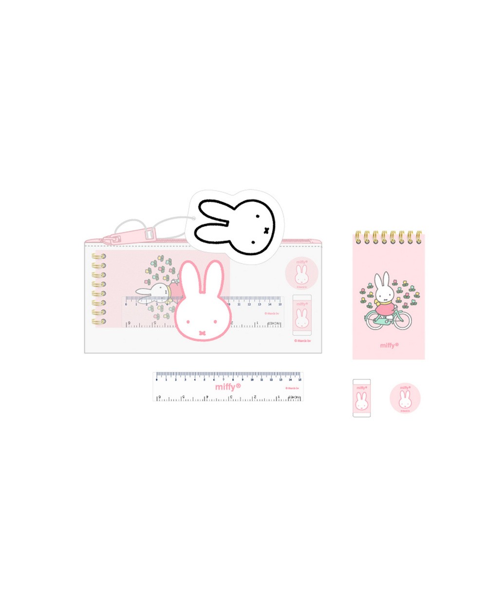 Bolso escolar portatodo safta actividades miffy flores 105x225x10 mm