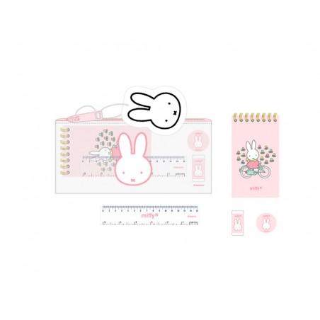 Bolso escolar portatodo safta actividades miffy flores 105x225x10 mm