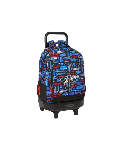 Mochila safta grande con ruedas compact extraible safta hot wheels 450x330x220 mm