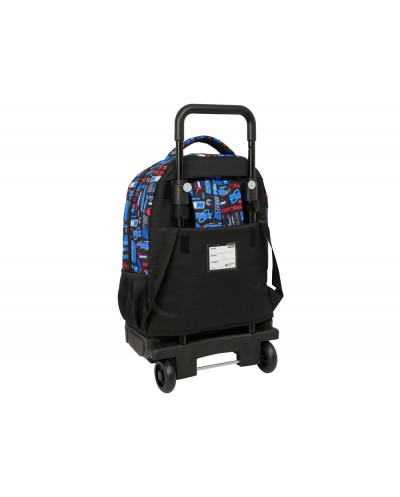 Mochila safta grande con ruedas compact extraible safta hot wheels 450x330x220 mm