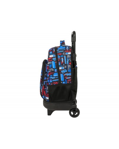 Mochila safta grande con ruedas compact extraible safta hot wheels 450x330x220 mm