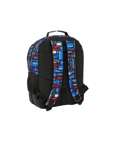 Mochila safta doble con cantoneras adaptable a carro hot wheels 420x320x150 mm