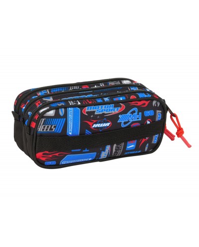 Bolso escolar portatodo safta triple big hot wheels 100x215x80 mm