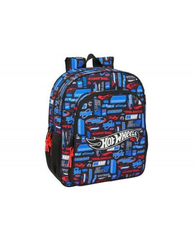 Mochila safta junior adaptable a carro hot wheels 380x320x120 mm