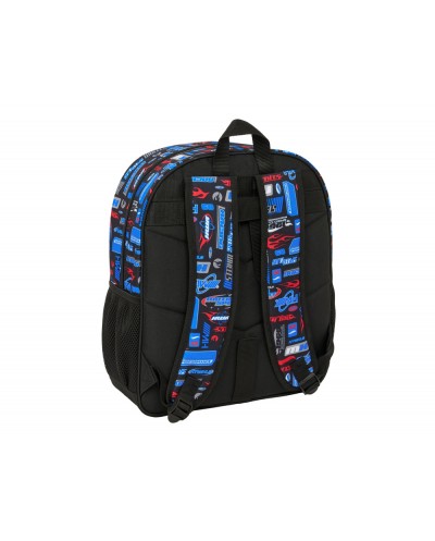 Mochila safta junior adaptable a carro hot wheels 380x320x120 mm