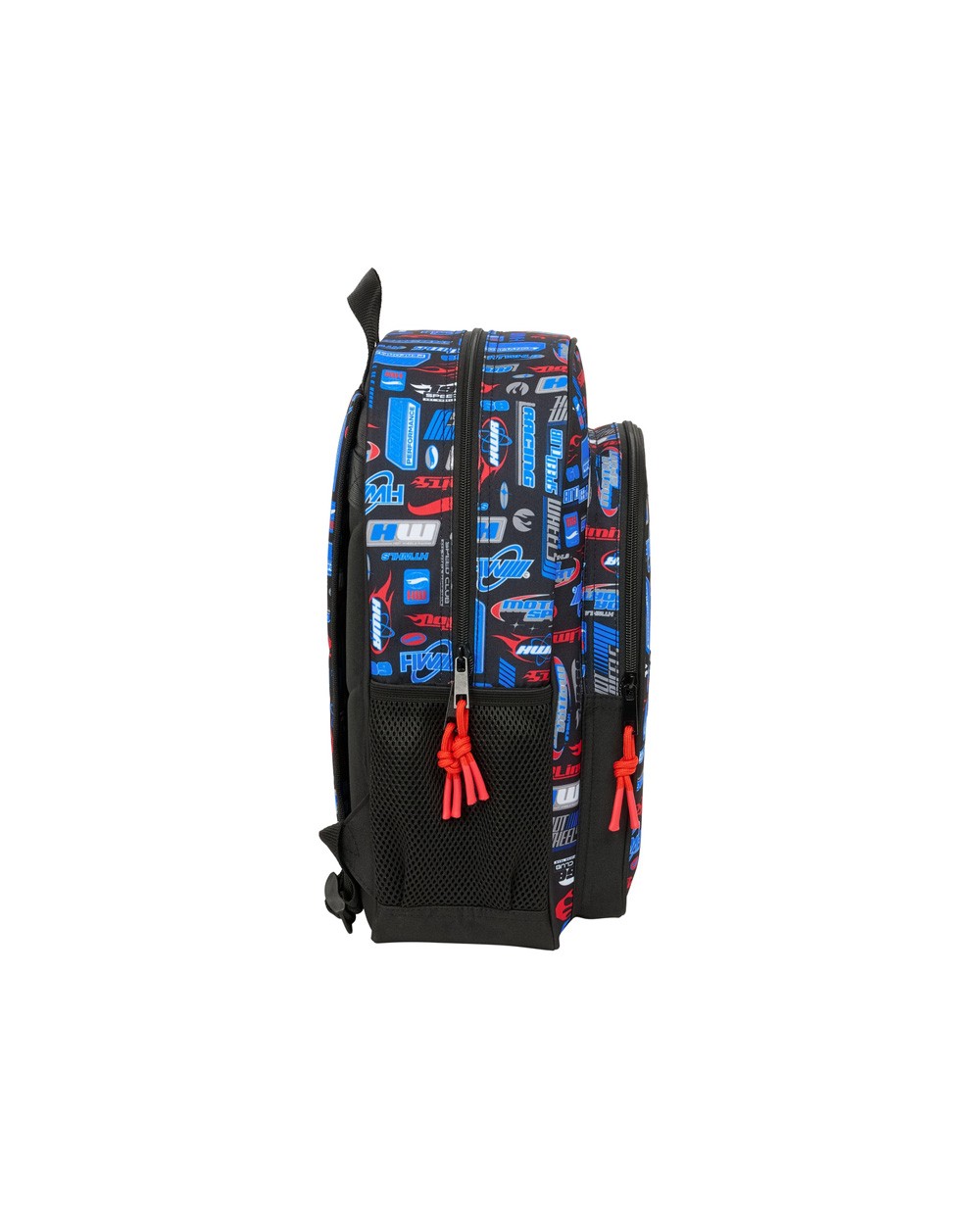 Mochila safta junior adaptable a carro hot wheels 380x320x120 mm