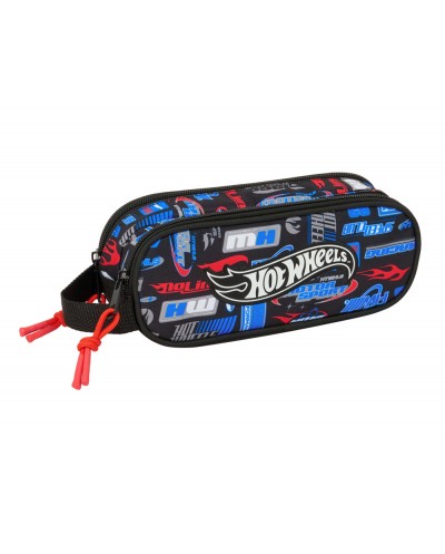 Bolso escolar portatodo safta doble hot wheels 80x210x60 mm