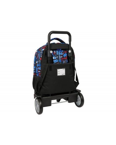 Mochila safta grande con ruedas compact evolution extraible hot wheels 450x330x220 mm