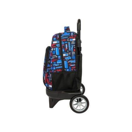 Mochila safta grande con ruedas compact evolution extraible hot wheels 450x330x220 mm