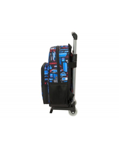 Mochila safta mod 524 con carro 705 hot wheels 330x270x100 mm